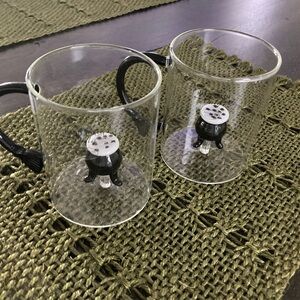 HALLOWEEN WITCHES Broomstick & Cauldron Tea Cups